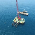 Combifloat modular jack up piledriving project for jetty