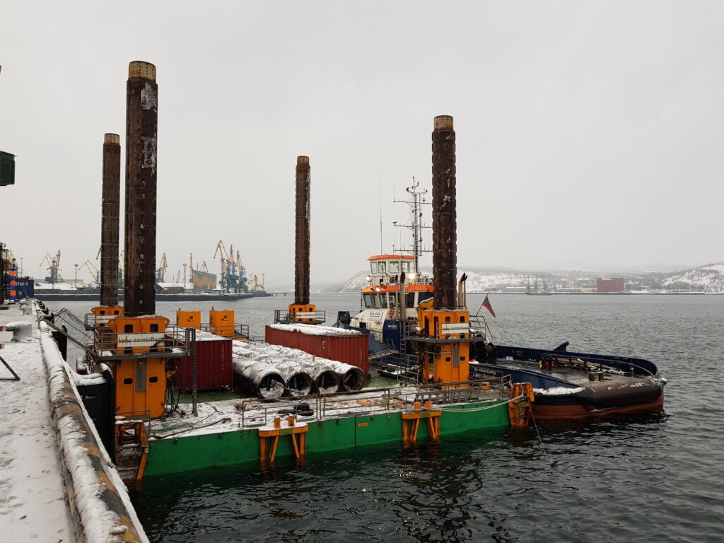 modular jack up barge self elevating platform in murmansk russia