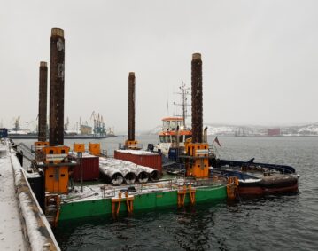 modular jack up barge self elevating platform in murmansk russia