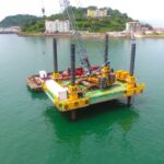 Combifloat C7 modular jack up in South America