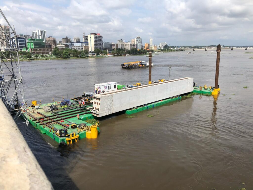sectional or modular barge africa