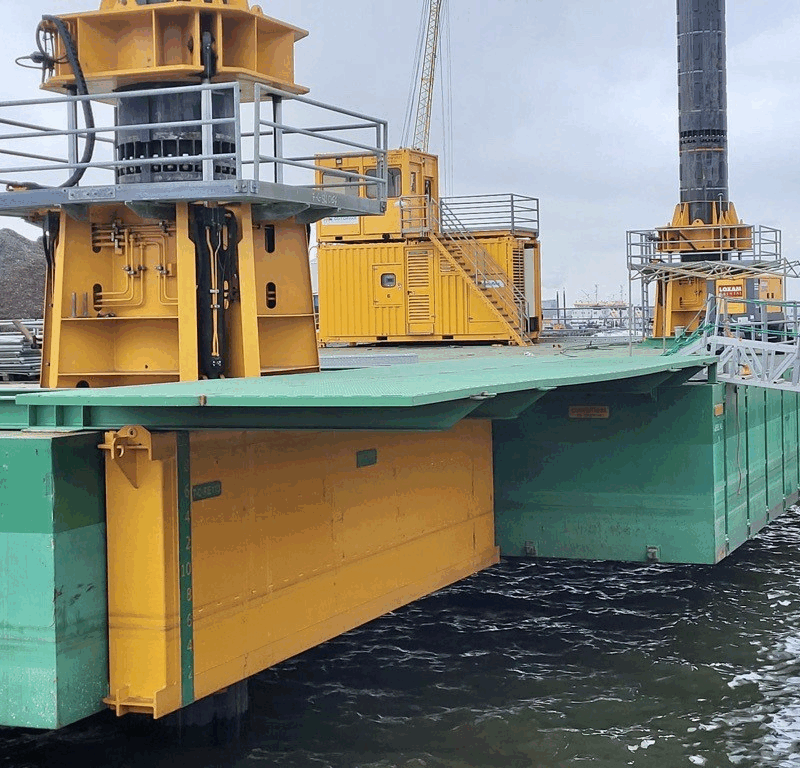 balcony on modular jack up barge