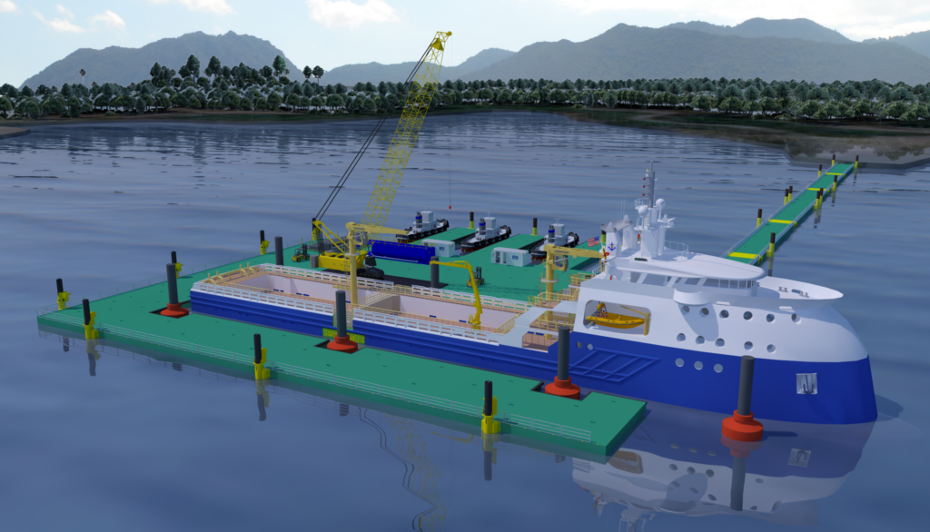 Combifloat Remote logistics hub