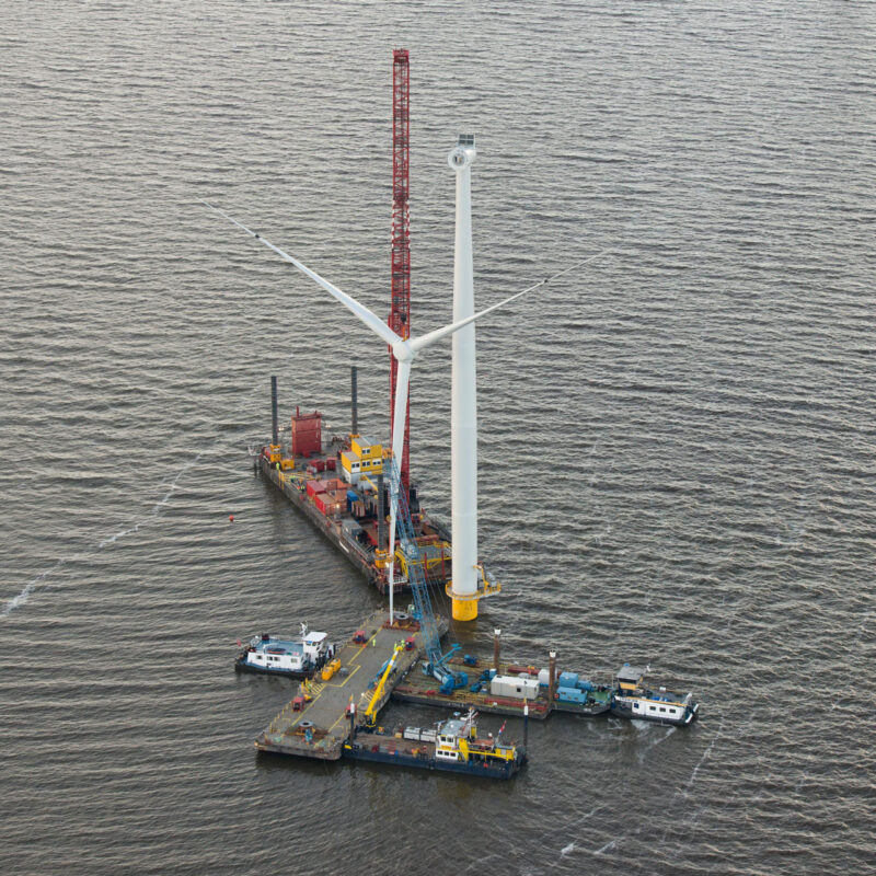 bearing spud barge westermeerwind 2017