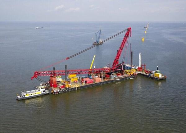 C7 bearing spud barge HEBO