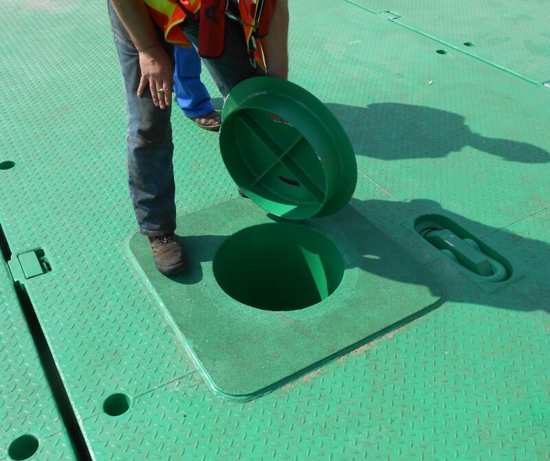 Drill slot with cover